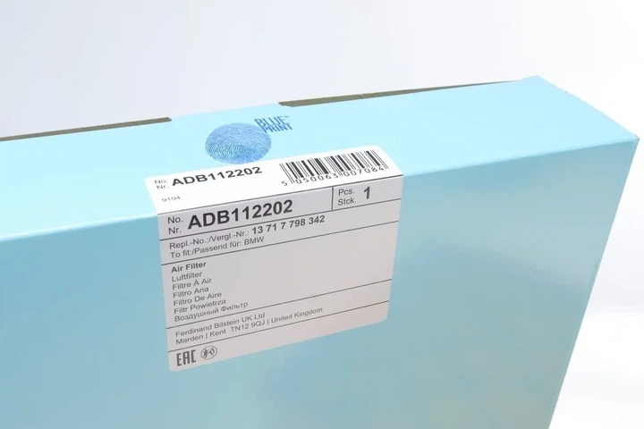 Повітряний фільтр BLUE PRINT ADB112202 BMW X6, X5 13717798342 - зображення 4