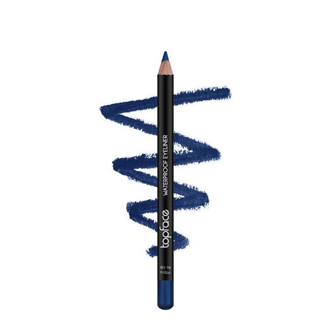 Олівець для очей водостійкий Topface Waterproof Eyeliner PT614 № 106 Синій - Фото 2 Олівець для очей водостійкий Topface Waterproof Eyeliner PT614 № 106 Синій - изображение 2