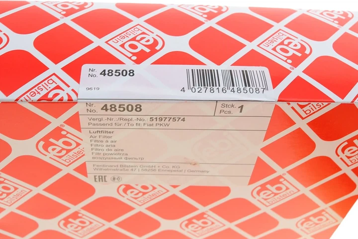 Повітряний фільтр FEBI 48508 Jeep RENEGADE (BU), Compass (MP) 68247339AA, 51977574, K68247339AA - зображення 7