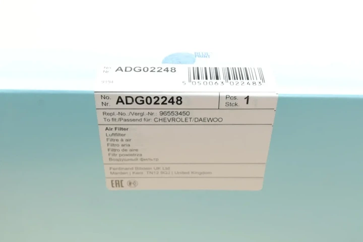 Повітряний фільтр BLUE PRINT ADG02248 Chevrolet Lacetti 42390442, 96553450 - изображение 6