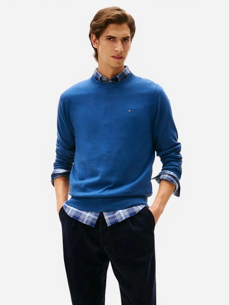 Джемпер мужской Tommy Hilfiger 382766051 L Синий (1159863345) - Фото 1 Джемпер мужской Tommy Hilfiger 382766051 L Синий (1159863345) - изображение 1