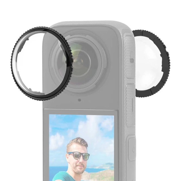 Захисне скло для камери Puluz для Insta360 X4 оптичне скло (PU988T) - зображення 3