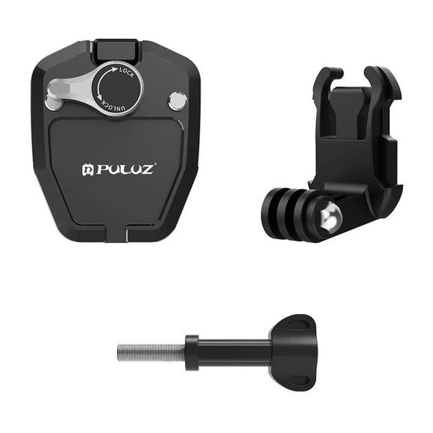 Держатель на стекло мотоцикла Puluz для спортивных камер Black (PU942B) - изображение 4