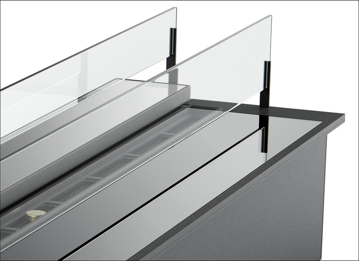 Дизайнерский биокамин Slider glass 900 Gloss Fire - изображение 4