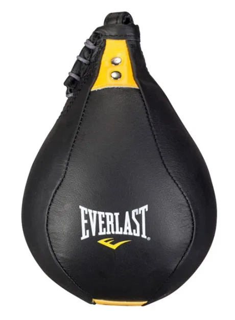 Боксерская груша Everlast кожа 22х15 см черная - Фото 1 Боксерская груша Everlast кожа 22х15 см черная - изображение 1