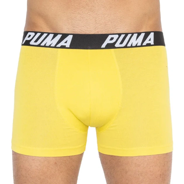 Трусы-боксеры Puma хлопок XL серый желтый 2 пары - Фото 2 Трусы-боксеры Puma хлопок XL серый желтый 2 пары - изображение 2