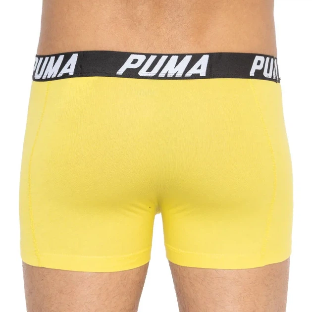Трусы-боксеры Puma хлопок XL серый желтый 2 пары - Фото 4 Трусы-боксеры Puma хлопок XL серый желтый 2 пары - изображение 4
