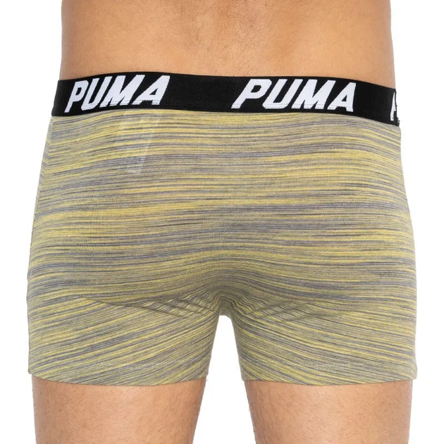 Трусы-боксеры Puma хлопок XL серый желтый 2 пары - Фото 7 Трусы-боксеры Puma хлопок XL серый желтый 2 пары - изображение 7
