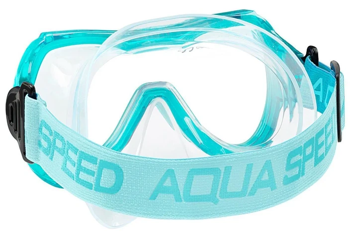 Набір маска трубка AQUA SPEED силікон OSFM бірюзовий - Фото 4 Набір маска трубка AQUA SPEED силікон OSFM бірюзовий - зображення 4