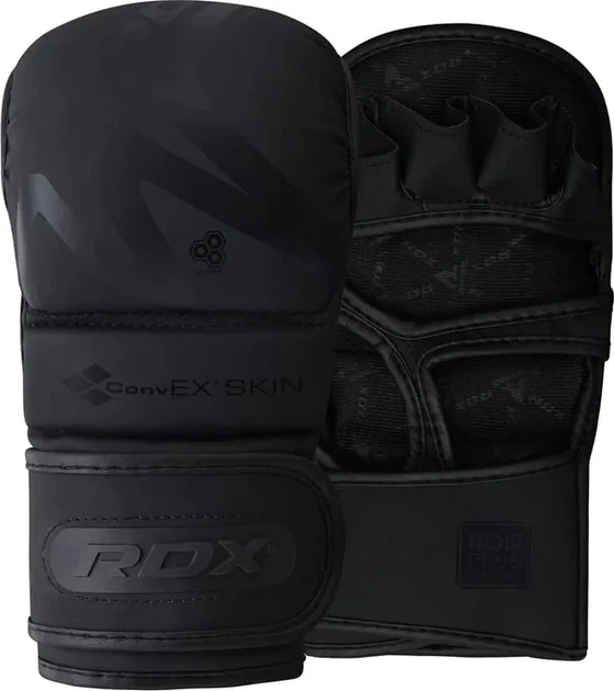Тренировочные перчатки RDX кожа XL черный - изображение 2