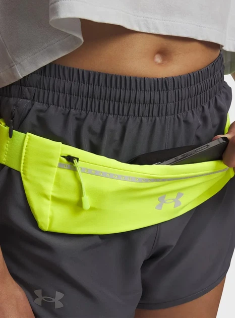 Сумка на пояс Under Armour полиэстер 33 3х8 9 см желтая - изображение 2