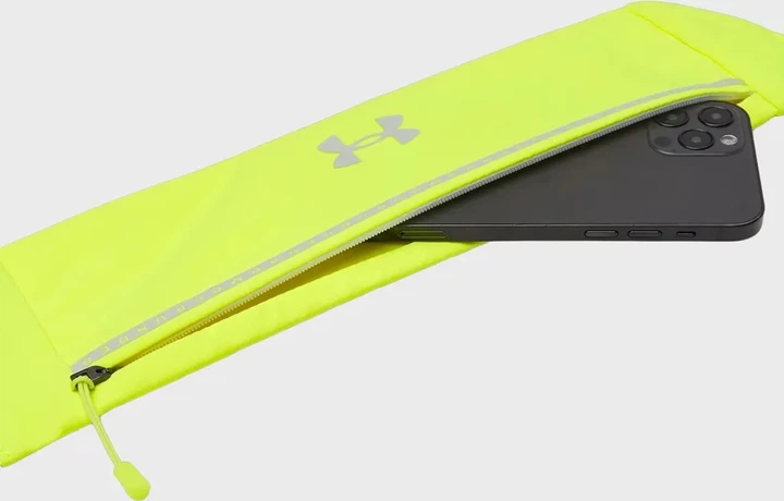 Сумка на пояс Under Armour полиэстер 33 3х8 9 см желтая - изображение 4