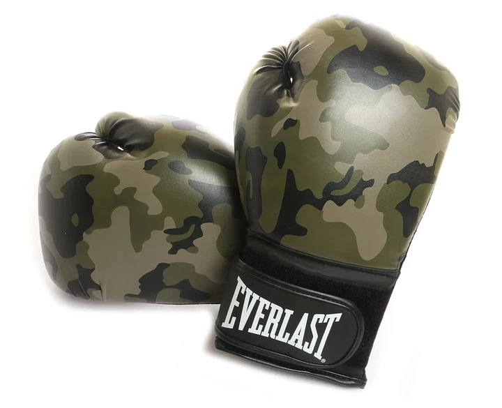 Боксерские перчатки Everlast синтетическая кожа 16 унций черный коричневый - Фото 3 Боксерские перчатки Everlast синтетическая кожа 16 унций черный коричневый - изображение 3