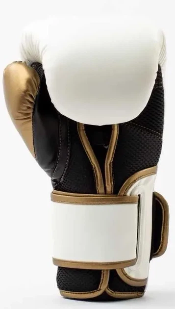 Боксерские перчатки Everlast полиуретан 16 унций белый золотой унисекс - изображение 6
