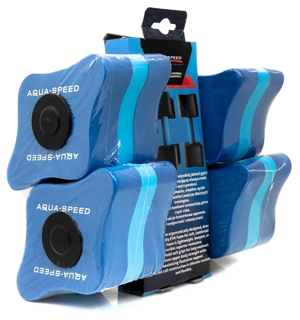 Гантелі для аквафітнесу AQUA SPEED спінений етиленвінілацетат 11x15x8 см сині - Фото 2 Гантелі для аквафітнесу AQUA SPEED спінений етиленвінілацетат 11x15x8 см сині - зображення 2