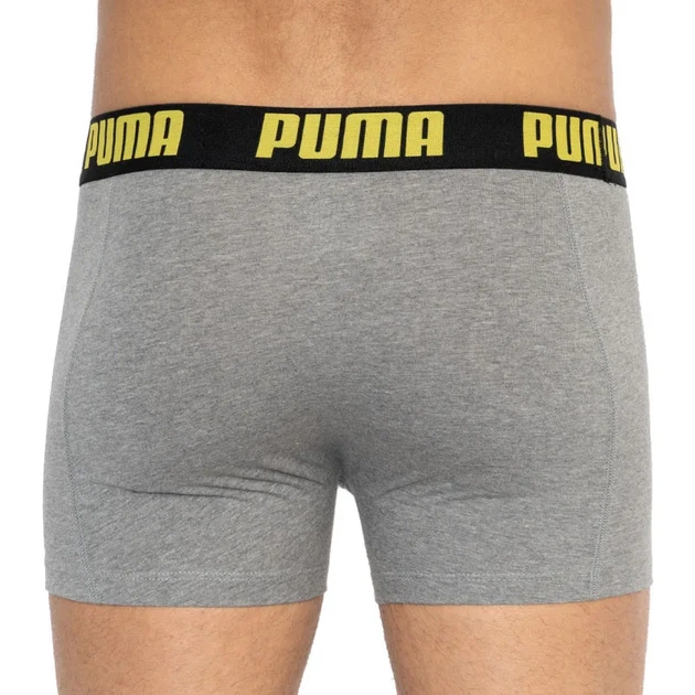 Труси-боксери Puma бавовна XL жовтий сірий 2 пари - зображення 5
