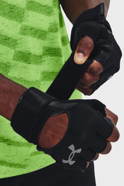 Рукавички Under Armour кожа M черные - Фото 3 Рукавички Under Armour кожа M черные - изображение 3