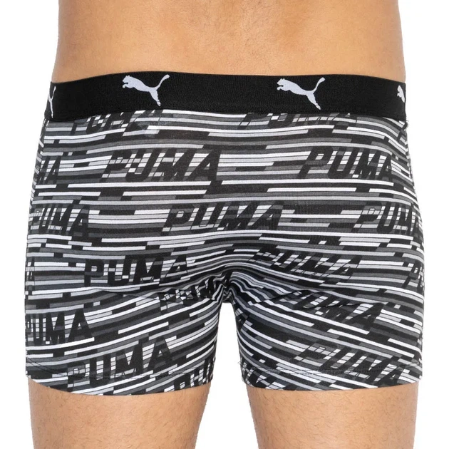 Труси-боксери Puma 95% бавовна S сірий білий чорний 2 пари - Фото 3 Труси-боксери Puma 95% бавовна S сірий білий чорний 2 пари - зображення 3