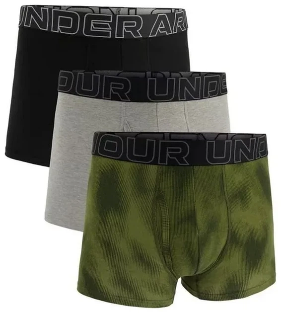 Трусы Under Armour хлопок M зеленый серый черный 3 шт - Фото 1 Трусы Under Armour хлопок M зеленый серый черный 3 шт - изображение 1