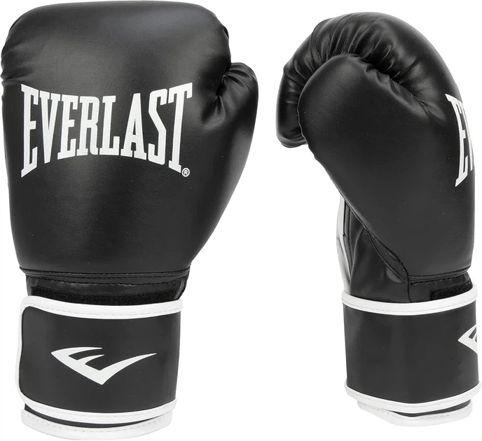 Боксерские перчатки Everlast синтетическая кожа S/M черный унисекс - изображение 8