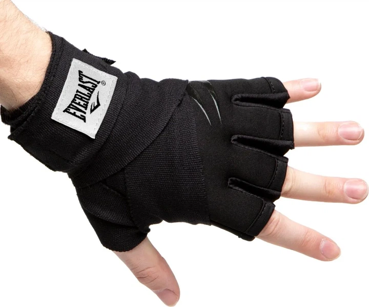 Бинти рукавички Everlast полиэстер нейлон XL черный - Фото 1 Бинти рукавички Everlast полиэстер нейлон XL черный - изображение 1