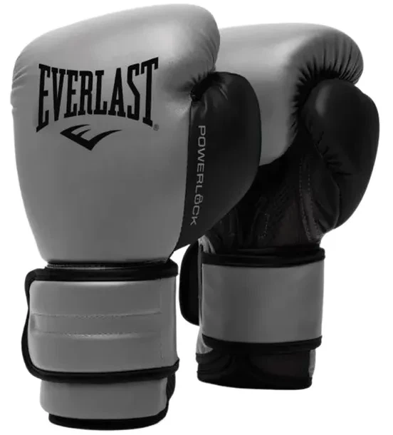 Боксерские перчатки Everlast 100% полиуретан 16 унций серые черные унисекс - Фото 2 Боксерские перчатки Everlast 100% полиуретан 16 унций серые черные унисекс - изображение 2