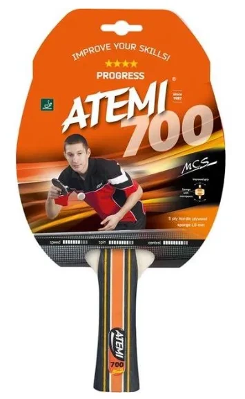 Ракетка для настольного тенниса Atemi дерево резина one size - Фото 1 Ракетка для настольного тенниса Atemi дерево резина one size - изображение 1