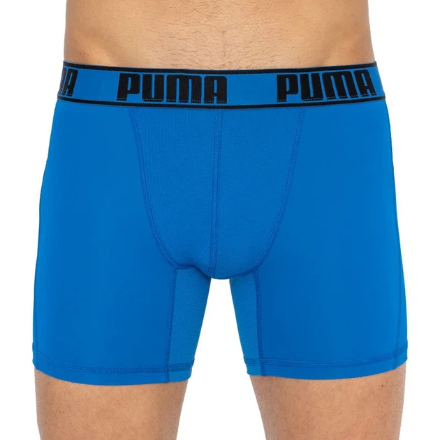 Трусы-боксеры Puma полиэстер эластан S синий оранжевый 2 пары - Фото 4 Трусы-боксеры Puma полиэстер эластан S синий оранжевый 2 пары - изображение 4