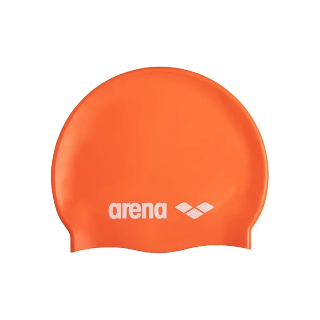 Шапка для плавания Arena силикон OSFM оранжевая - Фото 1 Шапка для плавания Arena силикон OSFM оранжевая - изображение 1