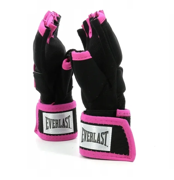 Бинти рукавички Everlast 100% полиэстер M черный розовый - Фото 2 Бинти рукавички Everlast 100% полиэстер M черный розовый - изображение 2