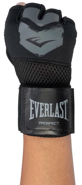 Бинти-рукавички Everlast 100% полиэстер S/M черный серый для детей - Фото 10 Бинти-рукавички Everlast 100% полиэстер S/M черный серый для детей - изображение 10