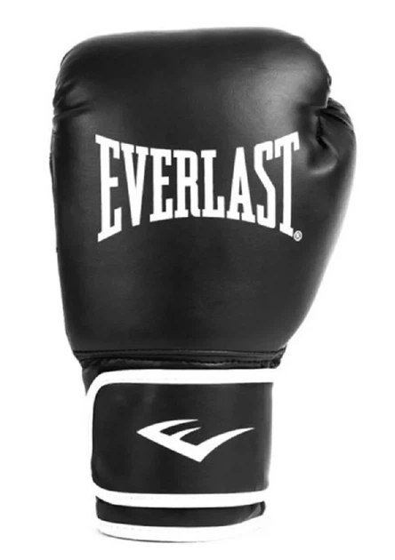 Боксерские перчатки Everlast кожа L черный - Фото 1 Боксерские перчатки Everlast кожа L черный - изображение 1