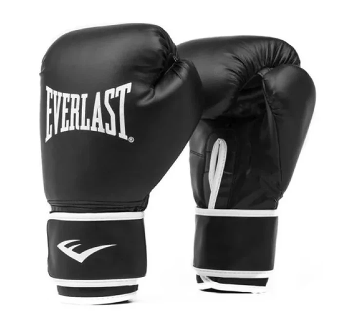 Боксерские перчатки Everlast кожа L черный - Фото 2 Боксерские перчатки Everlast кожа L черный - изображение 2