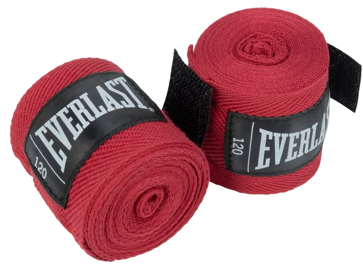 Бинти Everlast нейлон 120 см красные - Фото 2 Бинти Everlast нейлон 120 см красные - изображение 2