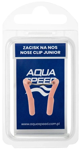 Зажим для носа Aqua Speed силиконовый OSFM телесный - Фото 2 Зажим для носа Aqua Speed силиконовый OSFM телесный - изображение 2