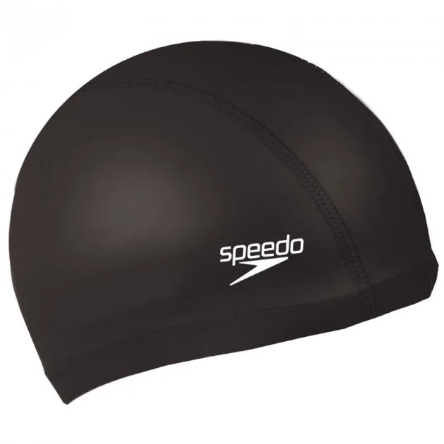 Шапка для плавания Speedo нейлон лайкра полиуретан OSFM черная - Фото 1 Шапка для плавания Speedo нейлон лайкра полиуретан OSFM черная - изображение 1