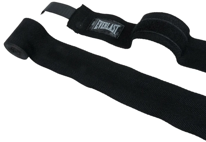 Бинти Everlast нейлоновые 3048 см черные унисекс - Фото 4 Бинти Everlast нейлоновые 3048 см черные унисекс - изображение 4