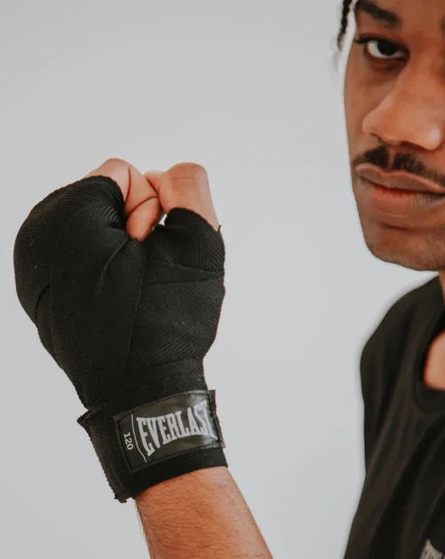 Бинти Everlast нейлоновые 3048 см черные унисекс - Фото 6 Бинти Everlast нейлоновые 3048 см черные унисекс - изображение 6