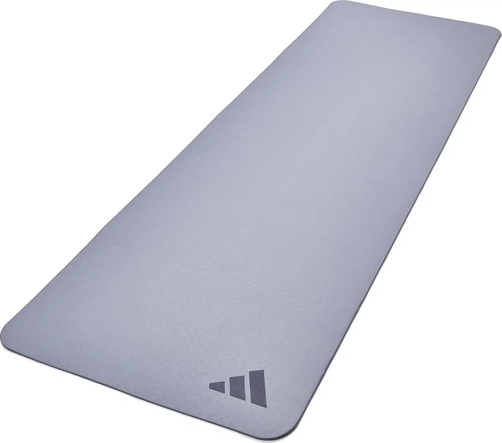 Килимок для йоги Adidas TPE 176х61 см Сірий 5 мм - зображення 2