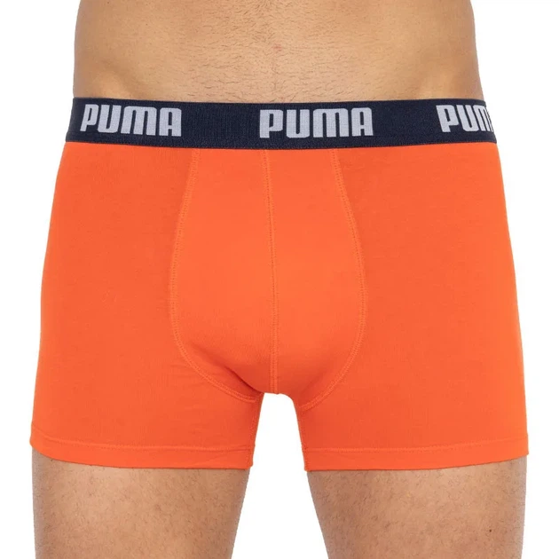 Трусы-боксеры Puma 95% хлопок 5% эластан S синий оранжевый 2 пары - изображение 2