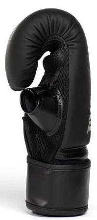 Боксерские перчатки Everlast полиуретан L/XL черные золотые - Фото 2 Боксерские перчатки Everlast полиуретан L/XL черные золотые - изображение 2