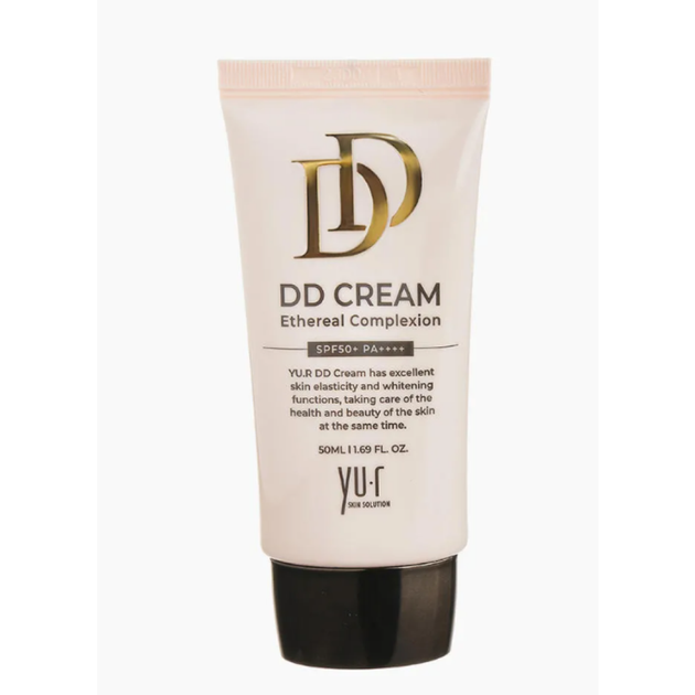 DD-крем із колагеном і пептидами "Темний" YU.R Skin Solution DD Cream "Dark" Ethereal Complexion SPF50+ PA++++ 50 мл - зображення 3
