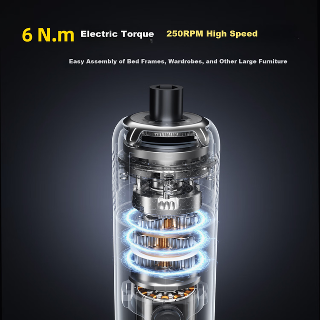 Аккумуляторная электроотвертка Fanttik S2 Pro, 3.7 В, 6 Н·м - изображение 6