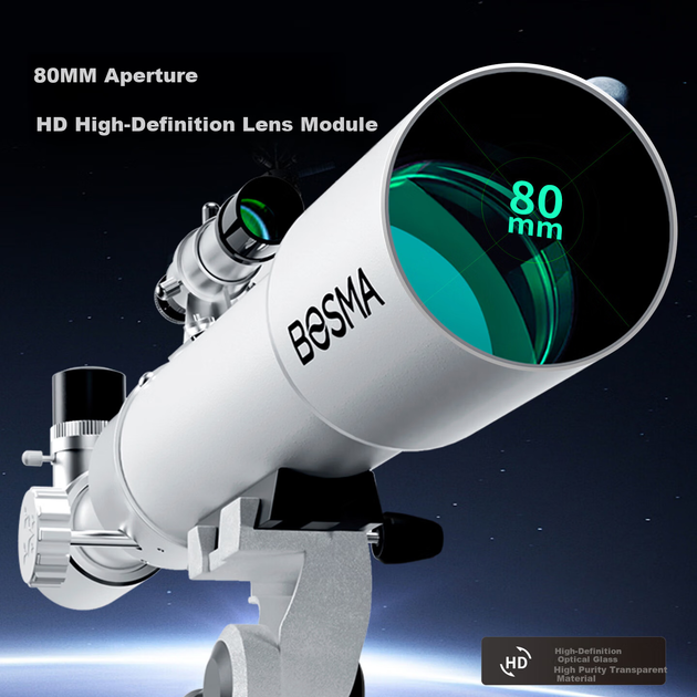 Професійний астрономічний телескоп Borg Crown Tianyao з великою апертурою, потужний HD, подарунок на день народження для хлопчиків та студентів для спостереження за зірками - зображення 8