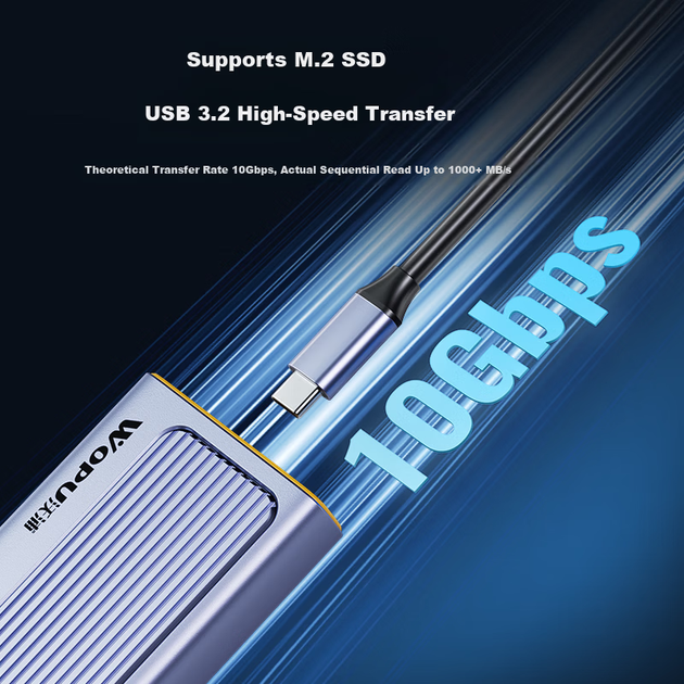 Док-станция Wopool M.2 NVMe SSD с разъемом Type-C на HDMI, внешний SSD-ридер для ноутбуков Huawei, Apple и MacBook. - изображение 10