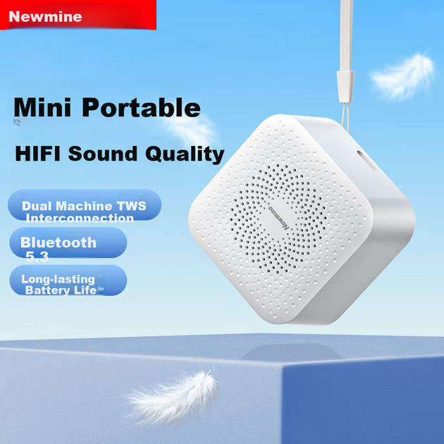 Бездротова міні-колонка Newmine BT520 з підтримкою Bluetooth, високоякісна HiFi-система, портативний сабвуфер для вулиці, персональний аудіоплеєр, невеликий подарунок, пристрій для прийому платежів, диктор. - зображення 4