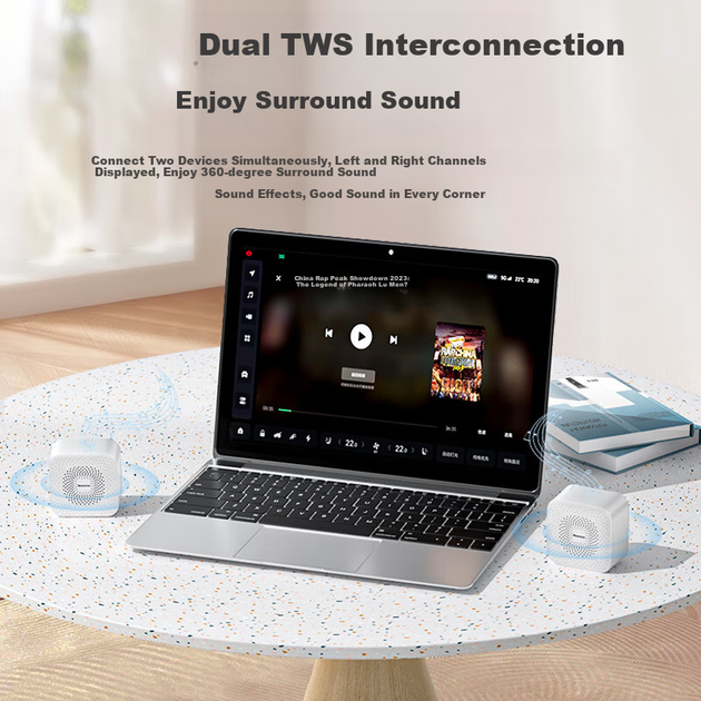 Бездротова міні-колонка Newmine BT520 з підтримкою Bluetooth, високоякісна HiFi-система, портативний сабвуфер для вулиці, персональний аудіоплеєр, невеликий подарунок, пристрій для прийому платежів, диктор. - зображення 6