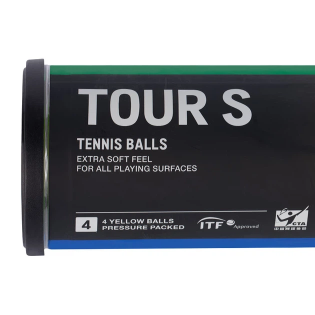 М'яч тенісний YONEX TB/TS4 yellow 4 шт - зображення 6