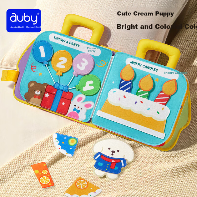 Книжка-игрушка Auby Baby развивающая Монтессори для малышей - изображение 8