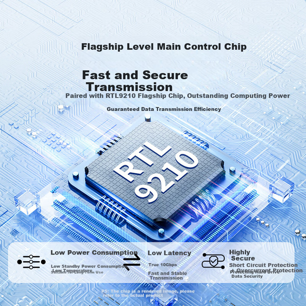 Корпус для зовнішнього SSD-накопичувача Acasis M.2 NVMe, портативний корпус для жорсткого диска Type-C 3.2, сумісний з ноутбуками та iPhone 16, корпус для зовнішнього SSD-накопичувача 10 Гбіт/с EC-4701 - зображення 10